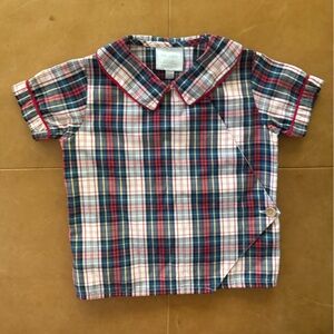 Little English Holiday Plaid Top 3T